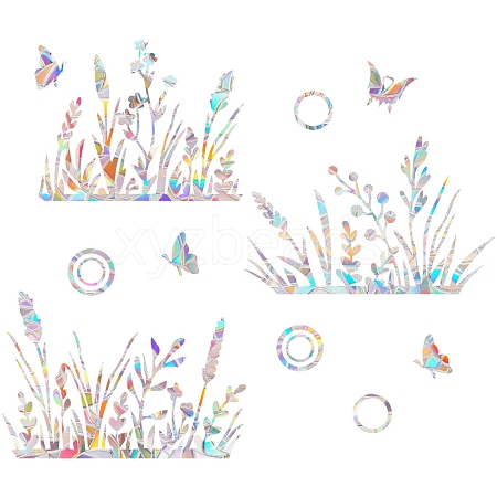 Flower Rainbow Prism Electrostatic Window Stickers PW-WG7E07F-01-1