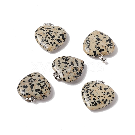 Natural Dalmatian Jasper Pendants G-G956-B60-FF-1