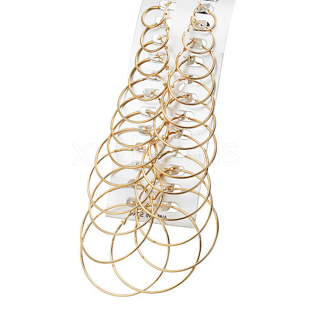 Alloy Hoop Earrings Sets WG0E569-03-1