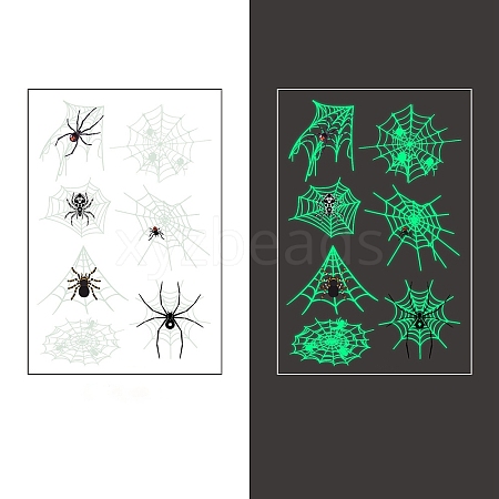 Hallowmas Luminous Glow in the Dark Removable Temporary Water Proof Tattoos Paper Stickers PW-WGAF489-04-1