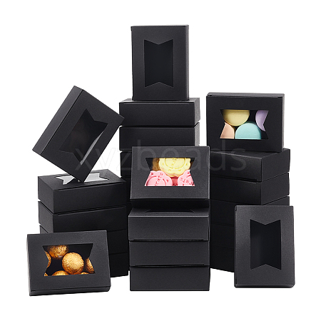 Rectangle Folding Paper Storage Boxes CON-WH0106-01A-02-1