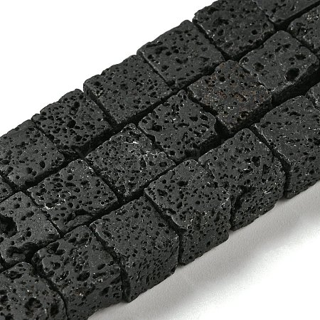 Natural Lava Rock Beads Strands G-C084-E08-03-1