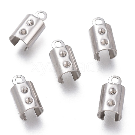 Tarnish Resistant 304 Stainless Steel Folding Crimp Ends LS-STAS-L262-04A-P-1
