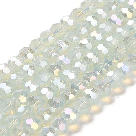 Imitation Jade Glass Beads Stands EGLA-A035-J8mm-B06-1