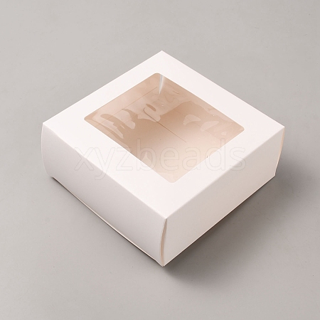 Square Cardboard Paper Gift Box CON-WH0092-68B-02-1