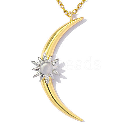 Brass Micro Pave Clear Cubic Zirconia Pendants CU-OY001-62G-1