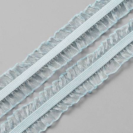 Chinlon Elastic Pleated Lace Trim EW-WH0013-27D-1