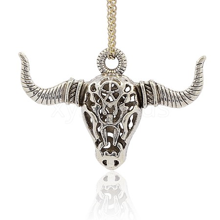 Tibetan Style Alloy Hollow Pendants PALLOY-J154-29AS-1