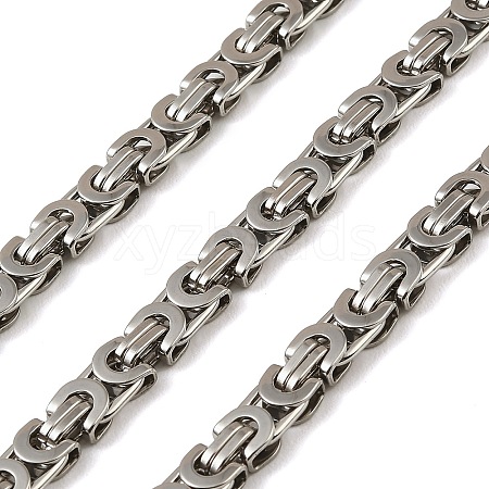 201 Stainless Steel Byzantine Chains SA-E001-14P-02-1