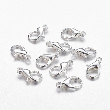 Zinc Alloy Lobster Claw Clasps PALLOY-R042-303-S-NF-1