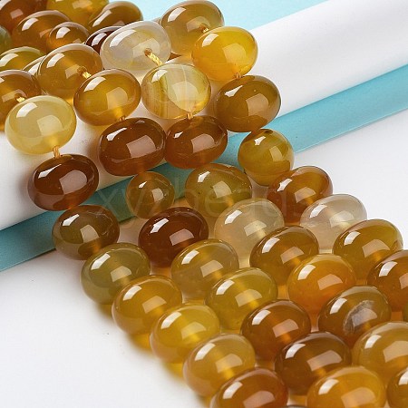 Natural Agate Beads Strands G-G021-03A-08-1