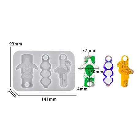 Sippy Cup Fixed Cup Tag Bag Zipper Pendant Silicone Mold SIMO-S001-04C-1