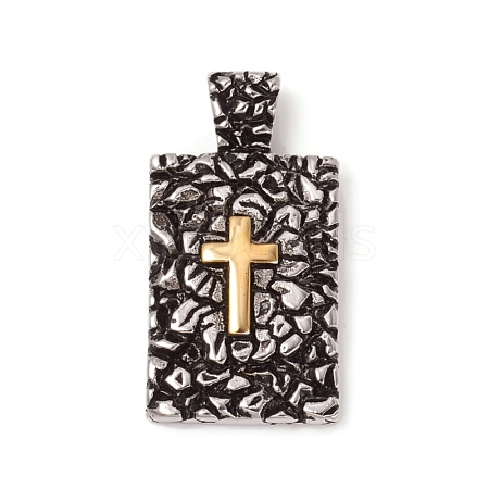 304 Stainless Steel Bible Pendants STAS-I132-17ASG-1