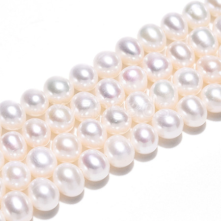 Natural Cultured Freshwater Pearl Beads Strands PEAR-N016-07C-1