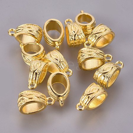 Tibetan Style Alloy Tube Bails K08IW011-1