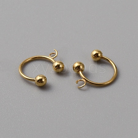 304 Stainless Steel Ear Cuff Findings FIND-WH0110-492G-1