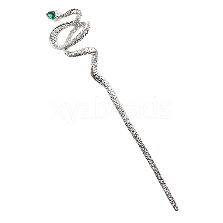 Alloy Rhinestone Hair Sticks X-PW-WG73999-03-1