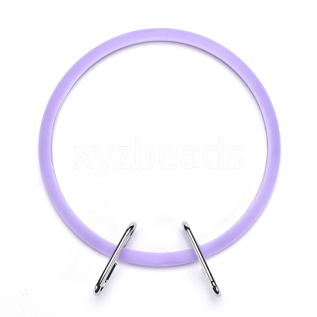 Ring Embroidery Plastic Hoops TOOL-WH0029-05B-1