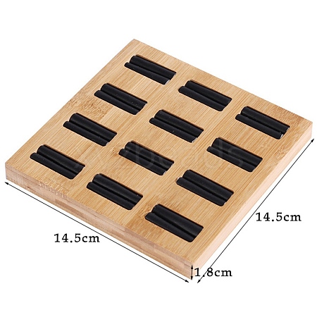 12-Slot Wood Rings Organizer Display Trays PW-WG49866-02-1