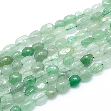 Natural Green Aventurine Beads Strands G-L550A-04-1