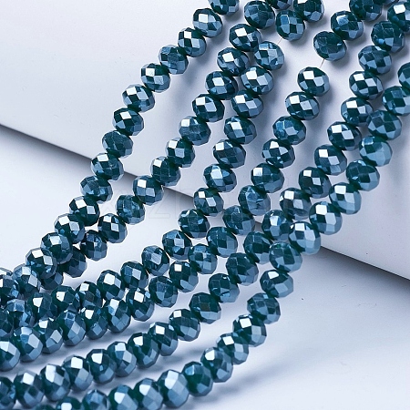 Electroplate Glass Beads Strands LS-EGLA-A034-P4mm-A14-1