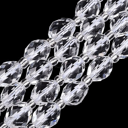 Natural Quartz Crystal Beads Strands G-N342-35-8x6-15-1