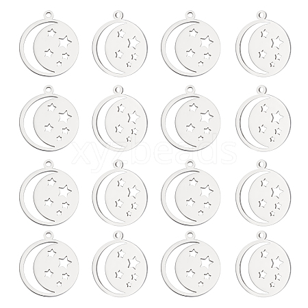 Unicraftale 201 Stainless Steel Laser Cut Pendants STAS-UN0034-60-1