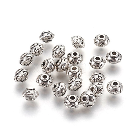 Tibetan Style Spacer Beads TIBEB-A24612-AS-FF-1