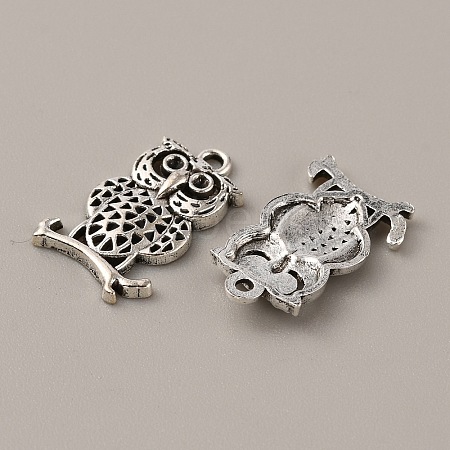 Tibetan Style Alloy Pendant Rhinestone Settings FIND-CJC0016-16C-1