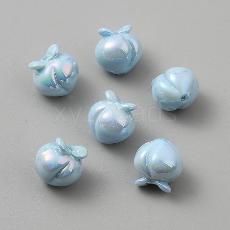 UV Plating Opaque Acrylic Beads OACR-A039-01E-1