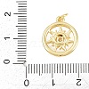 Brass Micro Pave Clear Cubic Zirconia Pendants KK-D258-08G-03-3