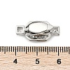Brass Micro Pave Cubic Zirconia Box Clasps KK-P291-36P-3