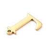 PVD Vacuum Plating  304 Stainless Steel Charms STAS-H112-L-G-3