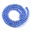 Electroplate Transparent Glass Beads Strands GLAA-T032-T4mm-AB04-3