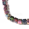 Transparent Electroplated Glass Beads Strands X-GLAA-G097-03-3
