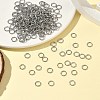Tarnish Resistant 304 Stainless Steel Open Jump Rings STAS-Q186-02-7x1mm-5