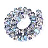 Electroplate Transparent Glass Beads Strands EGLA-N022-04A-D06-2