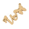 304 Stainless Steel Pendants STAS-L279-002G-W-2