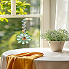 1Pc Glass Flower Hanging Ornaments HJEW-LP0002-65E-3
