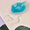 2Pcs 2 Colors Leaf Porcelain Jewelry Holder Tray ODIS-LP0001-14A-3