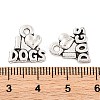 Tibetan Style Zinc Alloy Pendants X-TIBEP-R334-356AS-RS-2