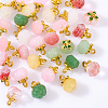 40Pcs 10 Colors Glass Pendants GLAA-GA0001-96-8