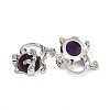 Natural Amethyst Kitten Pendants G-J386-C17-20-2