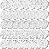 40Pcs 5 Style Aluminium Hollow Candle Canister Lids AJEW-BC0003-62-1
