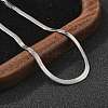 Non-Tarnish 304 Stainless Steel Herringbone Chains Bracelet for Men Women BJEW-D450-01P-03-2