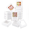 Square Kraft Paper Storage Gift Boxes CON-WH0095-100C-01-1