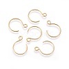 Ion Plating(IP) 304 Stainless Steel Earring Hooks STAS-O119-10G-B-1