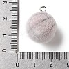 Flocking Opaque Sports Theme Resin Pendants RESI-D017-01B-P-3