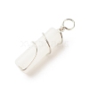 Natural White Jade Pendants PALLOY-JF01575-11-4