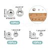 30Pcs 3 Style 201 Stainless Steel Beads STAS-UN0045-48-3